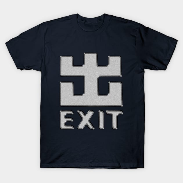 Hard Dance Exit T-Shirt by badlydrawnbabe